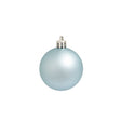 Set of 10 Mixed Ice Blue Glitter Baubles