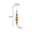 Set of 6 Champagne Rose Gold Pendant Baubles