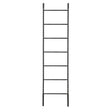 Large Black Iron Decorative Bobbled Ladder Shelving Unit - 177cm