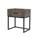 One Drawer Shagreen Bedside Table