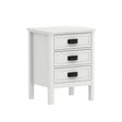 3 Drawer Bedside Table - Lawrence Ivory Range