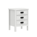 3 Drawer Bedside Table - Lawrence Ivory Range