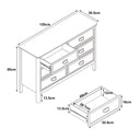 Large 6 Drawer Chest of Drawers - Lawrence Ivory Range