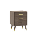 6 Drawer Chest Of Drawers & Pair of 3 Drawer Bedside Tables - Oslo Dark Wood Range