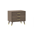 Large 6 Drawer Chest Of Drawers & Pair of 3 Drawer Bedside Tables - Oslo Dark Wood Range