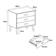 Large 6 Drawer Chest Of Drawers & Pair of 3 Drawer Bedside Tables - Oslo Dark Wood Range
