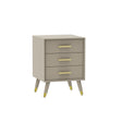 6 Drawer Chest Of Drawers & Pair of 3 Drawer Bedside Tables - Oslo Taupe Range