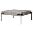 Square Black & Grey Concrete Effect Coffee Table