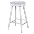 Tall Oak Distressed White Wash Oak Bar Stool