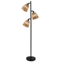 Tall Black Triple Floor Lamp 150cm x 52cm
