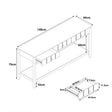 Large 3 Drawer Console Table with Shelf - Padstowe Ivory Range