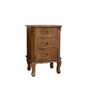 Wooden 3 Drawer Bedside Table - Pays Du Bois Range