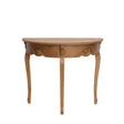 Wooden Half Moon Console Table - Pays Du Bois Range