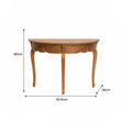 Wooden Half Moon Console Table - Pays Du Bois Range