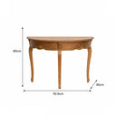 Wooden Half Moon Console Table - Pays Du Bois Range