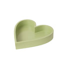 Sage Green Painted Wood Heart Display Tray - 25cm