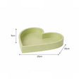 Sage Green Painted Wood Heart Display Tray - 25cm