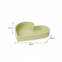 Sage Green Painted Wood Heart Display Tray - 25cm