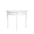 White Half Moon Console Table - Pays Blanc Range