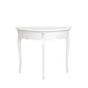 White Half Moon Console Table - Pays Blanc Range