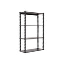 Black Wooden Bobble Framed 3 Tier Shelf