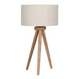 Almond Tripod Table Lamp with Linen Shade