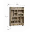 Large Rustic Wooden Wall Storage Unit With Hooks