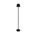 Tall Black Fluted Led Touch Lamp 120cm x 16cm