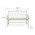 Vintage Green Garden Bench