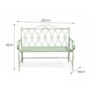 Vintage Green Garden Bench