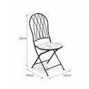 Black & White Mosaic Garden Table & Chairs Set