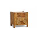 Dark Wood One Door Bedside Table