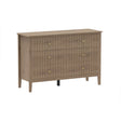 Large Chest of Drawers and Pair of Wide Bedside Tables - Hales Pale Wood Range