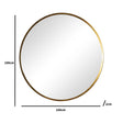 Large Round Gold Mirror 100cm x 100cm