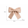 Set of 4 Taupe Velvet Christmas Bows
