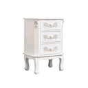 Antique White 7 Drawer Chest of Drawer & Pair of 3 Drawer Bedside Tables - Pays Blanc Range