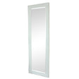 Tall / Long White Ornate Wall / Leaner Mirror 47cm x 142cm