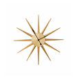 Gold Metal Starburst Detail Wall Clock - 60cm x 60cm