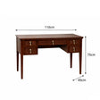 Dark Wood Reeded Dressing Table - Georgian Range