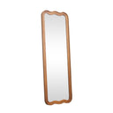 Natural Wood Wavy Edge Full Length Wall & Leaner Mirror - 47cm x 142cm