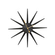 Black Metal Starburst Detail Wall Clock - 60cm x 60cm