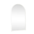 Extra Large White Arched Frame Leaner/Wall Mirror - 190cm x 110cm