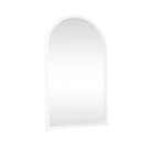 Extra Large White Arched Frame Leaner/Wall Mirror - 190cm x 110cm