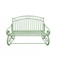 Sage Green Vintage Garden Rocking Bench