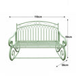 Sage Green Vintage Garden Rocking Bench