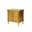 Guilded Gold 3 Drawer Bedside Table