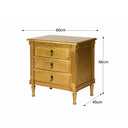 Guilded Gold 3 Drawer Bedside Table
