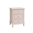 Pink 3 Drawer Bedside Table