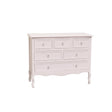 Large Pink 6 Drawer Chest of Drawers