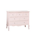 Large Pink 6 Drawer Chest of Drawers - Sophia Pink Range